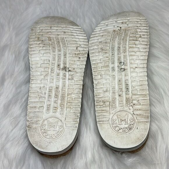 Mephisto White Slides Sz 39/ US 9 - Picture 6 of 7
